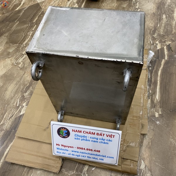 Nam châm phẳng 400x300x200mm vỏ inox 304