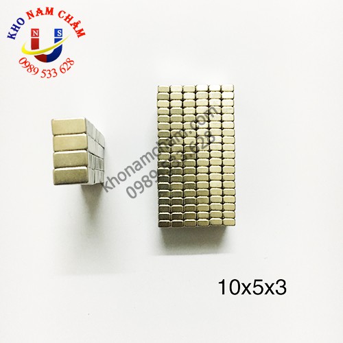 Nam châm viên 10x5x3 mm