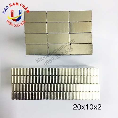 Nam châm viên 20x10x2 mm