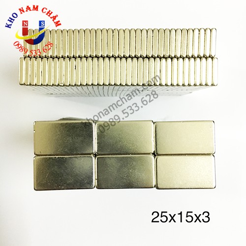 Nam châm viên 25x15x3 mm