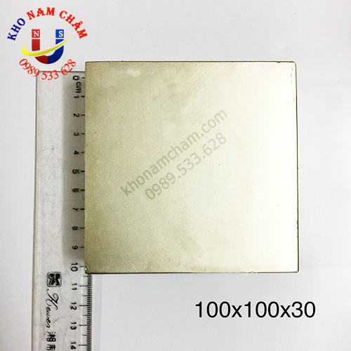 Nam châm viên 100x100x30 mm