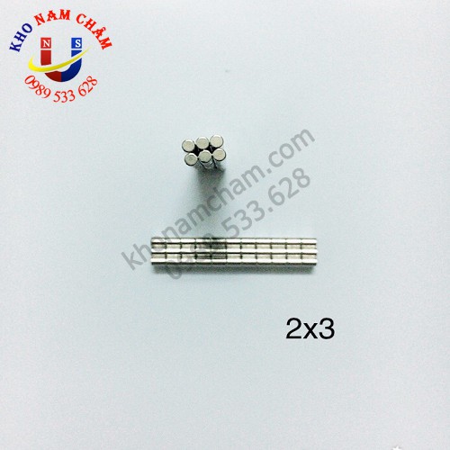 Nam châm viên 2x3 mm