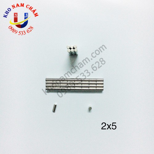Nam châm viên 2x5 mm