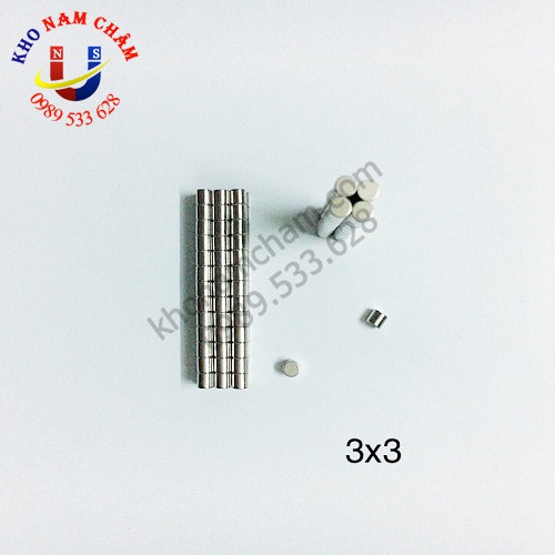 Nam châm viên 3x3 mm