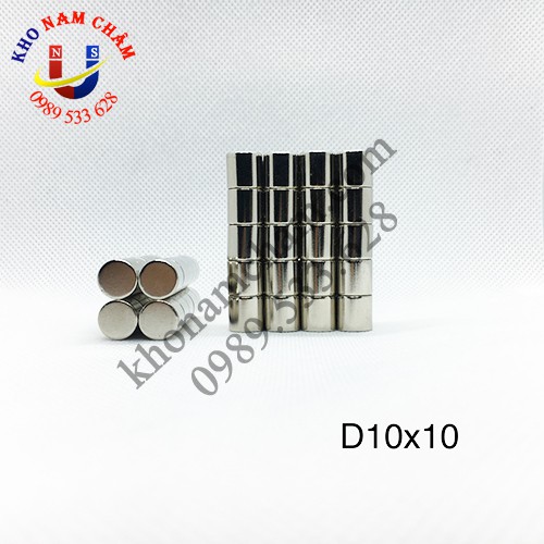 Nam châm viên D10x10 mm