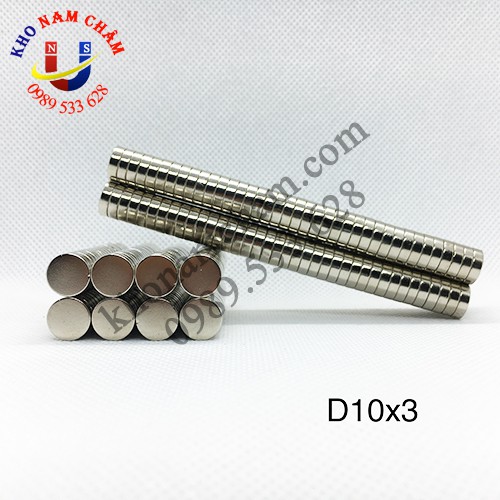 Nam châm viên D10x3 mm