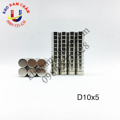 Nam châm viên D10x5 mm