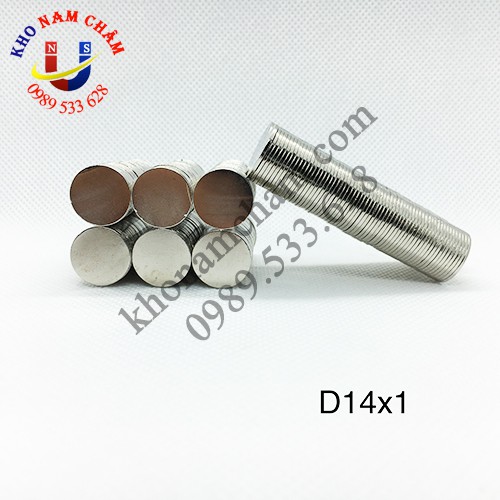 Nam châm viên D14x1 mm