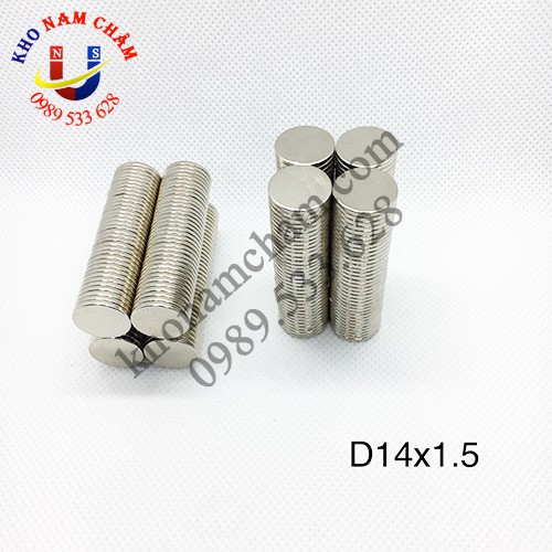Nam châm viên D14x1.5 mm