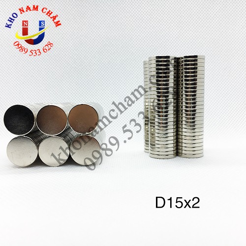 Nam châm viên D15x2 mm