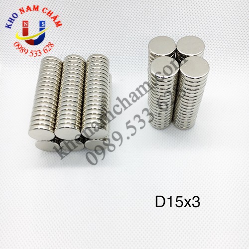 Nam châm viên D15x3 mm