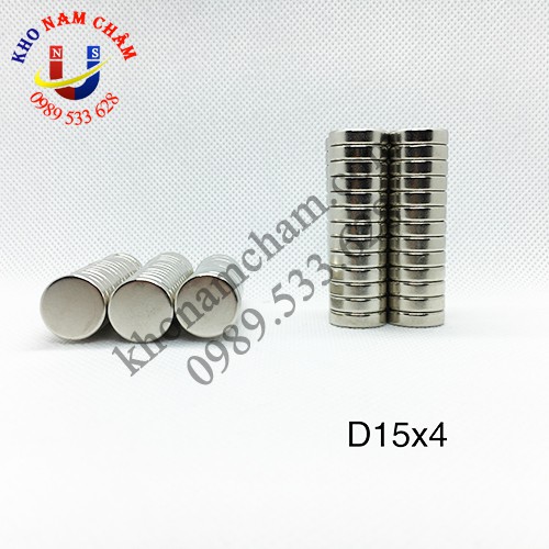 Nam châm viên D15x4 mm
