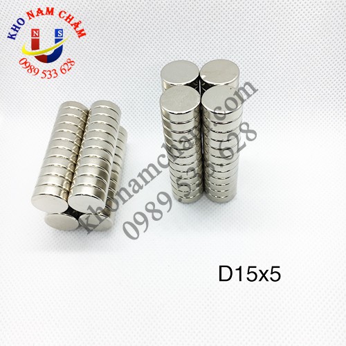 Nam châm viên D15x5 mm