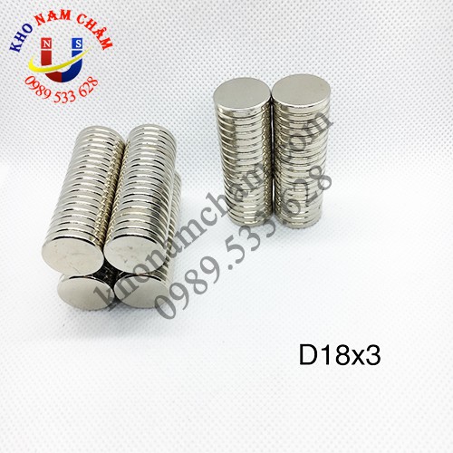 Nam châm viên D18x3 mm