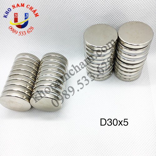 Nam châm viên D30x5 mm