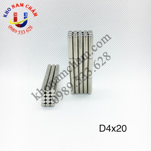 Nam châm viên D4x20 mm