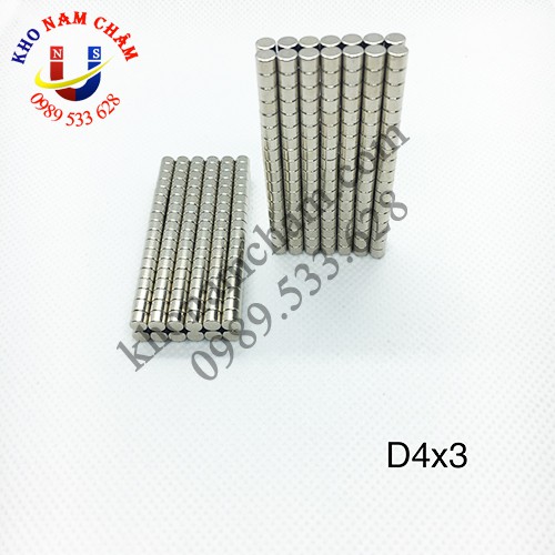 Nam châm viên D4x3 mm