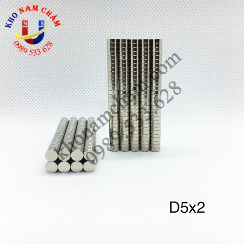Nam châm viên D5x2 mm