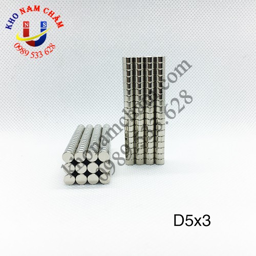 Nam châm viên D5x3 mm
