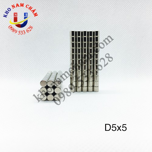 Nam châm viên D5x5 mm