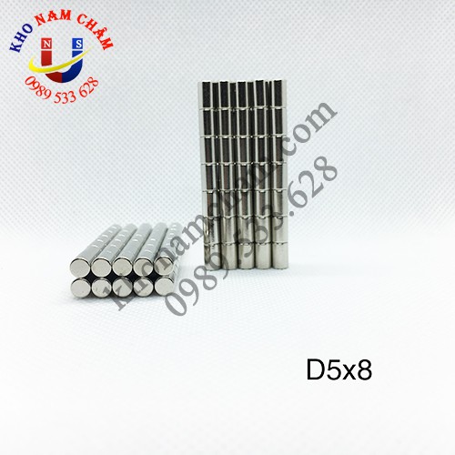 Nam châm viên D5x8 mm