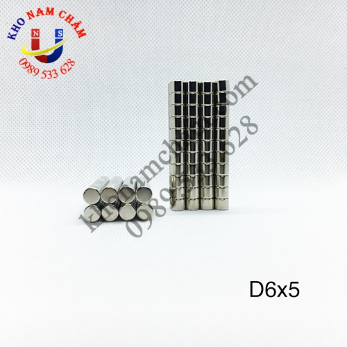 Nam châm viên D6x5 mm