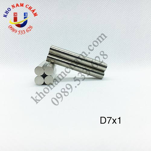 Nam châm viên D7x1 mm