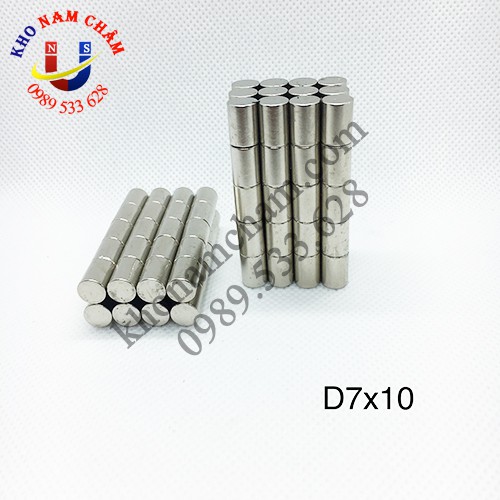 Nam châm viên D7x10 mm