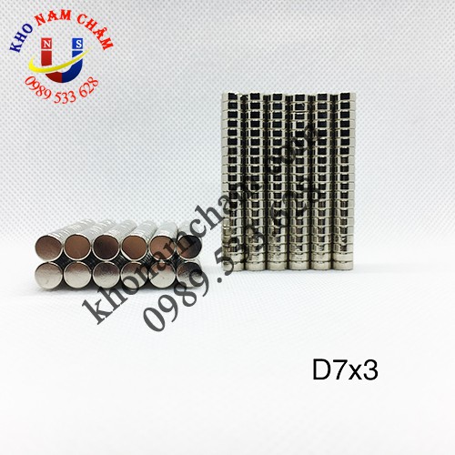 Nam châm viên D7x3 mm