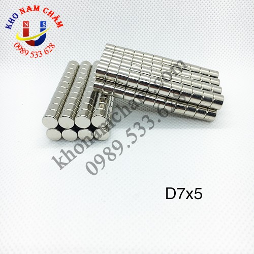 Nam châm viên D7x5 mm