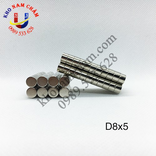 Nam châm viên D8x5 mm