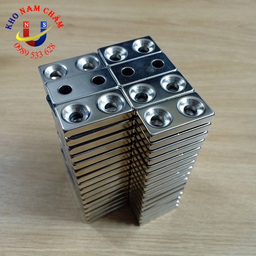 Nam châm viên 30x15x5 lỗ vát 5mm
