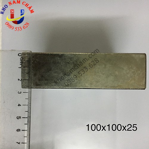 Nam châm viên 100x100x25 mm