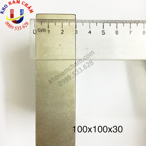Nam châm viên 100x100x30 mm