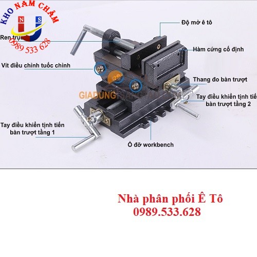 Ê tô chữ thập kẹp bàn khoan (6inch)