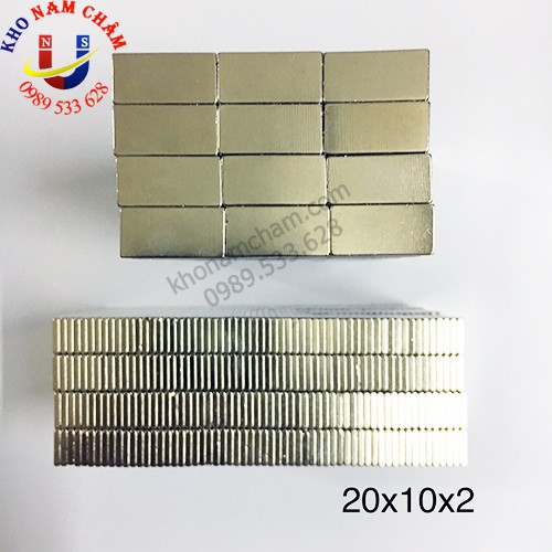 Nam châm viên 20x10x2 mm