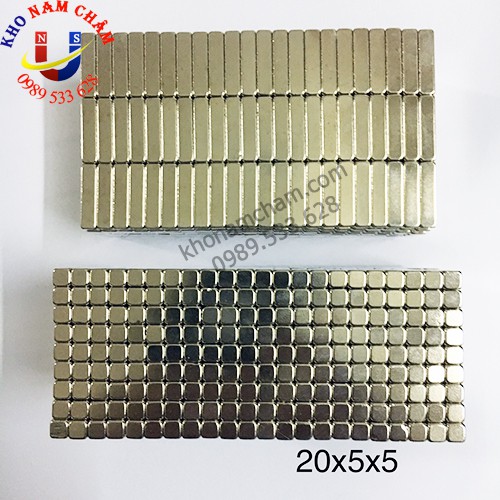 Nam châm viên 20x5x5 mm
