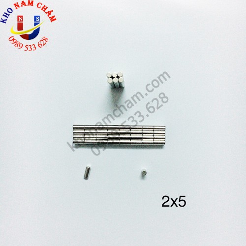 Nam châm viên 2x5 mm