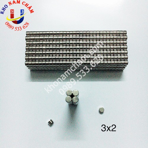 Nam châm viên 3x2 mm