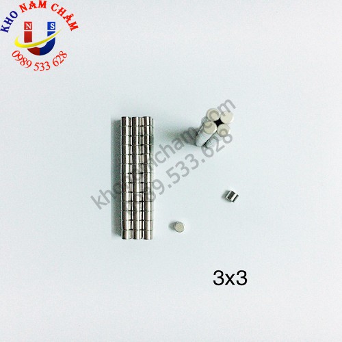 Nam châm viên 3x3 mm