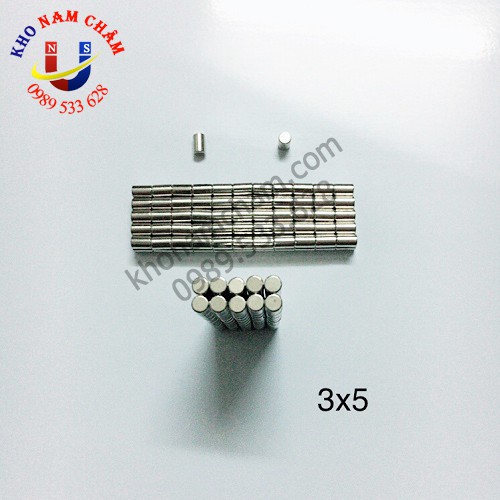 Nam châm viên 3x5 mm