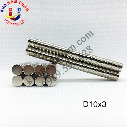 Nam châm viên D10x3 mm