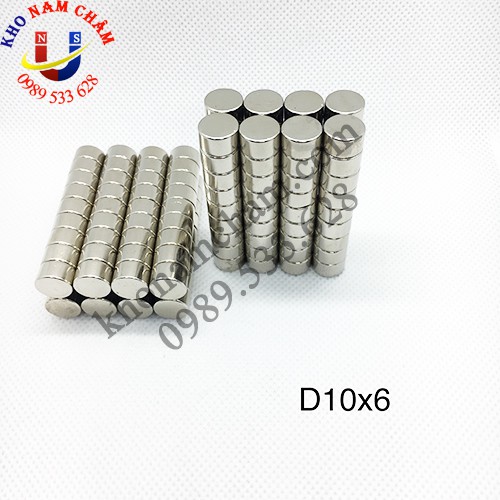 Nam châm viên D10x6 mm