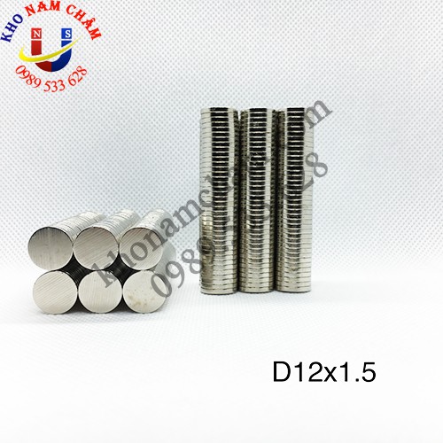 Nam châm viên D12x1.5 mm