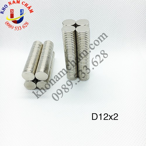 Nam châm viên D12x2 mm