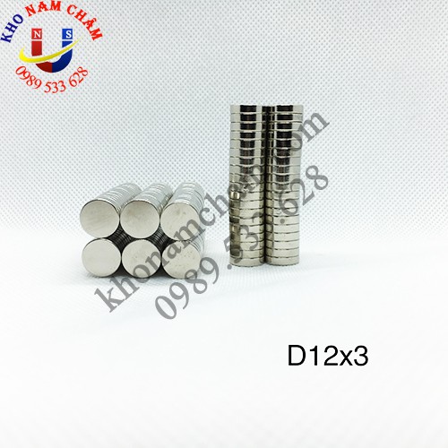 Nam châm viên D12x3 mm