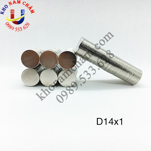 Nam châm viên D14x1 mm