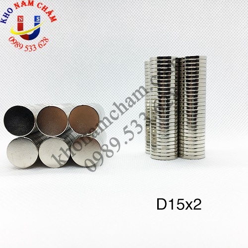 Nam châm viên D15x2 mm