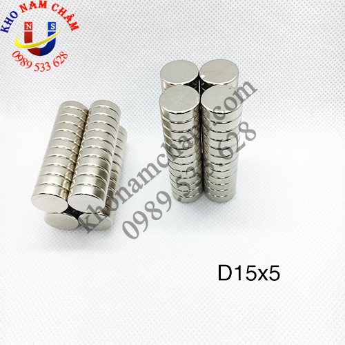 Nam châm viên D15x5 mm