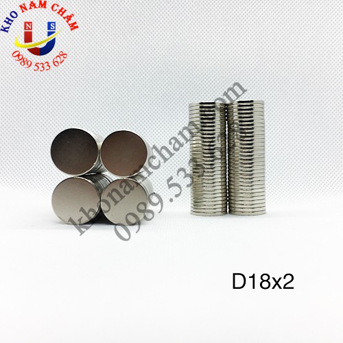 Nam châm viên D18x2 mm